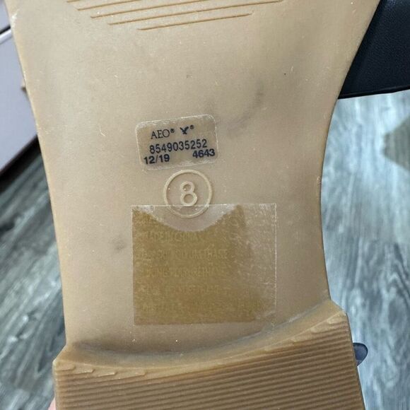 American Eagle Black Slides Size 8 new - Picture 5 of 5
